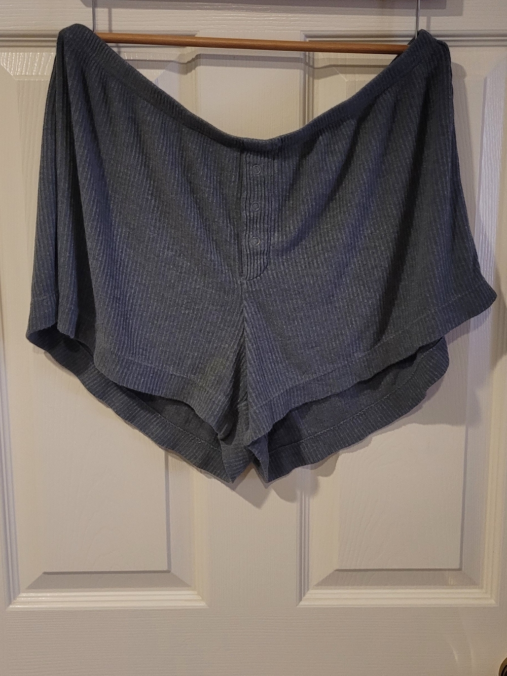 Auden Ribbed  Sleep Set in Gray - Picture 5 of 6